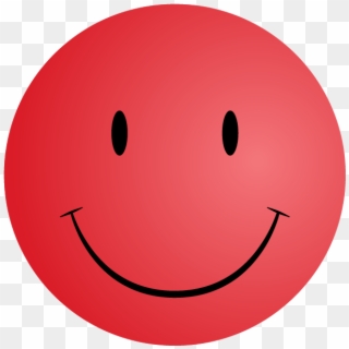 Red Smiley Face Png, Transparent Png