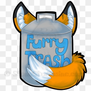 Furry Trash Sticker Design, HD Png Download