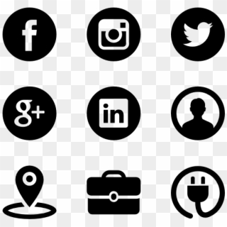 Glypho - Rose Gold Social Media Icons Png, Transparent Png