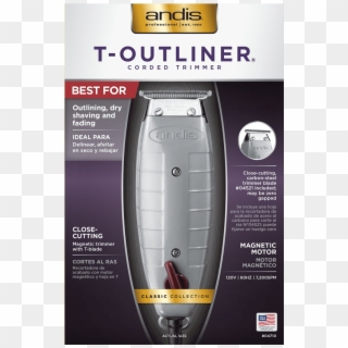 Andis T-outliner 04710 Professional Trimmer Barber, - Andis T Outliner, HD Png Download