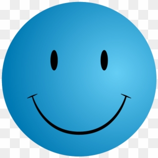 Blue Smiley Face Png, Transparent Png