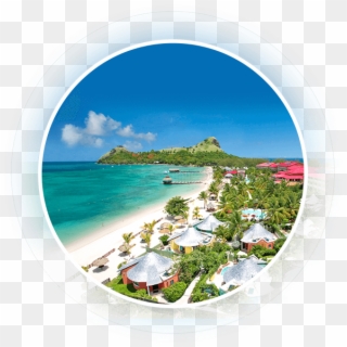 Sandals Bungalows - Sandals St Lucia Beaches, HD Png Download