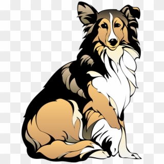 Furry - Collie Dog Clip Art, HD Png Download