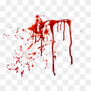Blood Streaks On A Wall - Blood Splatter Transparent Hd, HD Png Download