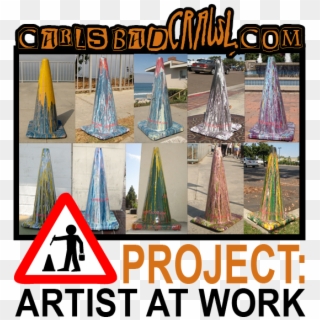 Artist At Work - Traffic Sign, HD Png Download
