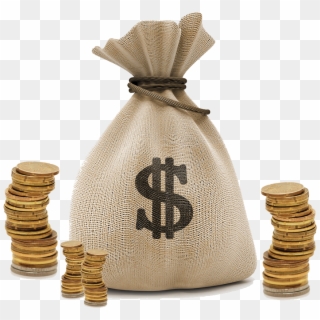 Coins Bank Png - Bag Of Money Png, Transparent Png
