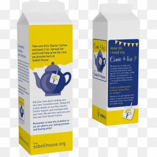 Sobell Milk Carton Mockup For Marketing Landing Page - Carton, HD Png Download