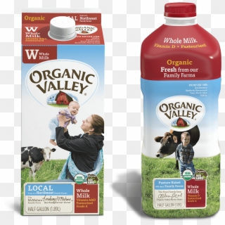 Half Gallon Milk Packaging - Organic Valley Half Gallon, HD Png Download