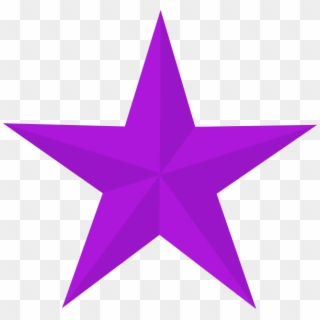 Pink And Star Vector Royalty Free Library - Purple Star Clip Art, HD Png Download