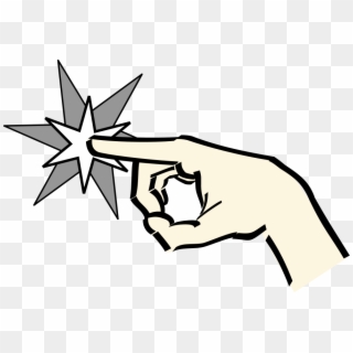 How To Set Use Hand Pointing At Star Svg Vector, HD Png Download