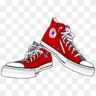 Royalty Free Library Converse Vector All Star - Drawings Of Chuck Taylors, HD Png Download