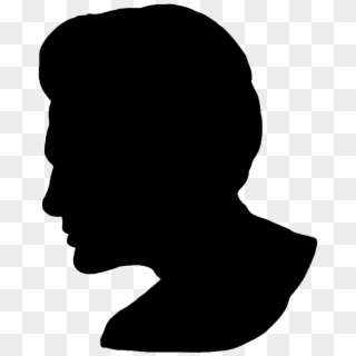 Retro Silhouette Male Head - Silhouettes Of Mans Head, HD Png Download