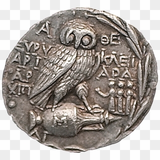 Greek Coin Tetradrachme Panathenaic Games-3 - Moedas Da Grecia Antiga, HD Png Download