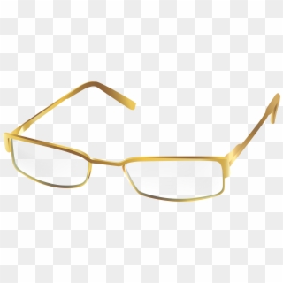 Sunglasses Transparent Gold Glasses Png Download Free - Gold Glasses Png, Png Download