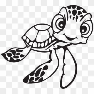 Sea Turtle Clipart Finding Nemo - Drawing Sea Turtles Easy, HD Png Download