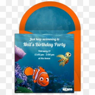 Finding Nemo Online Invitation - Finding Nemo, HD Png Download