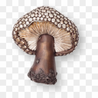Mushroom Brooch With Diamonds - Jewellery, HD Png Download
