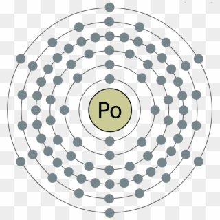 Electron Shell 084 Polonium2 - Mercury Valence Electrons, HD Png Download