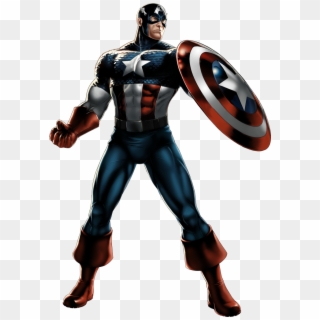 Captain America Portrait Art - Marvel Anime Captain America, HD Png Download