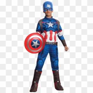 Boys Age Of Ultron Deluxe Captain America Costume, HD Png Download