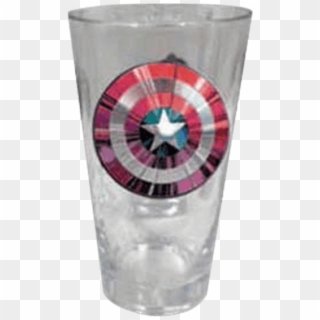 Captain America Shield Drinking Glass, HD Png Download