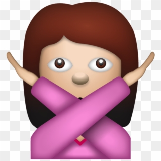 No Emoji Png - Girl Crossing Arms Emoji Transparent, Png Download