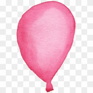 Balloon Clipart Watercolour - Pink Watercolor Balloon Png, Transparent Png
