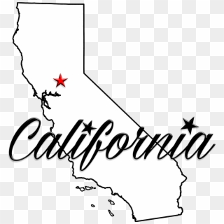 California Flag Tattoo - California State Outline, HD Png Download