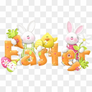 Free Easter Basket Clipart Photos - Happy Easter Bunny Clipart, HD Png Download