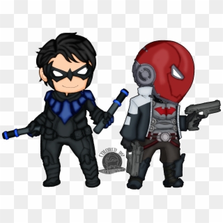 Nightwing And Red Hood - Nightwing And Red Hood Cartoon, HD Png Download