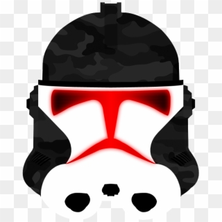 Phase Ii Clone Trooper Helmet Black Dragon Png - Cartoon, Transparent Png