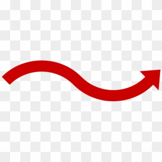 Curved Red Arrow Png, Transparent Png