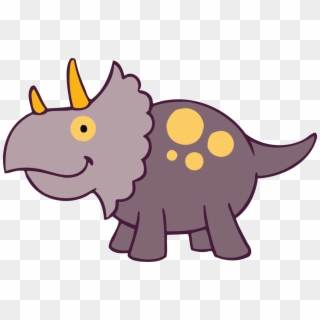 Triceratops Dinosaur Animal Cartoon - Triceratops Clipart, HD Png Download