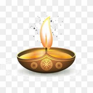 Golden Oil Ezhamkulam Light Diwali Lamp Shining Clipart - Jyoti Model Sr Sec School, HD Png Download