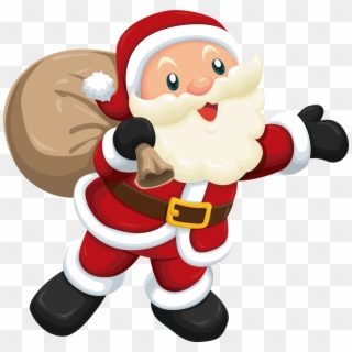 Download Cute Santa Claus Vector Png Images Background - Cute Santa Claus Clipart, Transparent Png