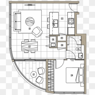 1 Bedroom Ground Floor Apartment - Floor Plan, HD Png Download