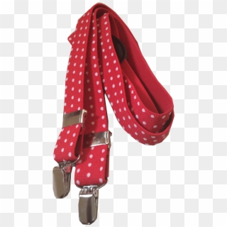 Red & White Polka Dot Suspender - Tartan, HD Png Download