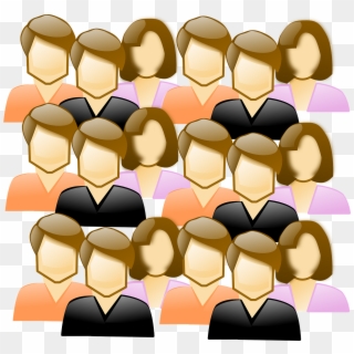 People Crowd Clip Art, HD Png Download