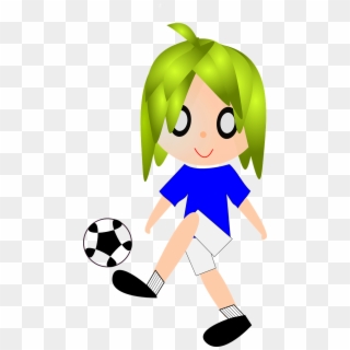 Child Playing Football Soccer Png Image - Anak Bermain Bola Png, Transparent Png