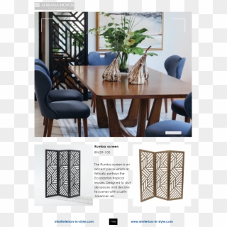 Rm39-100 Rumba Screen The Rumba Screen Is An Accent - Adriana Hoyos Coleccion Muebles 2019, HD Png Download