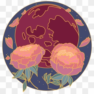 Peony Moon, - Illustration, HD Png Download