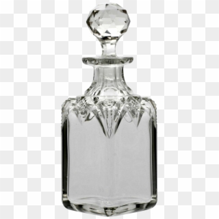 Brilliant Cut Glass Perfume Bottle Antique 1880s Crystal - Crystal Glass Perfume Bottle, HD Png Download