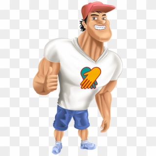 Olá Meu Nome É Gentil - Cartoon, HD Png Download