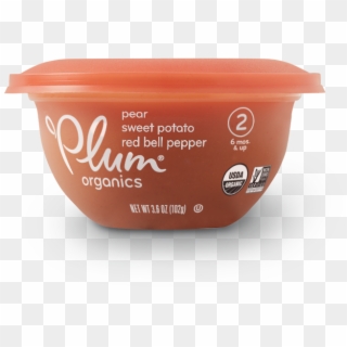 Pear, Sweet Potato & Red Bell Pepper - Plum Baby Bowl Container, HD Png Download