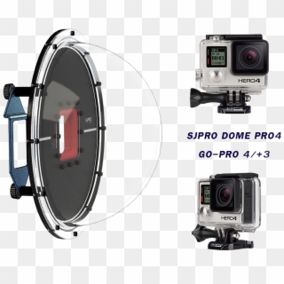 Sjpro's Split Shot Dome Pro 4 For Gopro - Gopro, HD Png Download