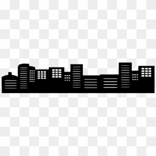 City Buildings Png Transparent Images Clipart Icons - Black Transparent Building Silhouette, Png Download