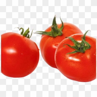 Three Tomatoes With Green Leaves Png Image - Png Image Of Tomatoes, Transparent Png