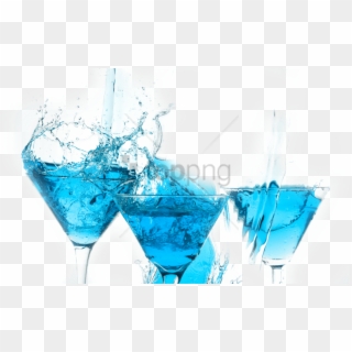 Free Png Blue Cocktail Png Image With Transparent Background - Blue Cocktail Drink Png, Png Download
