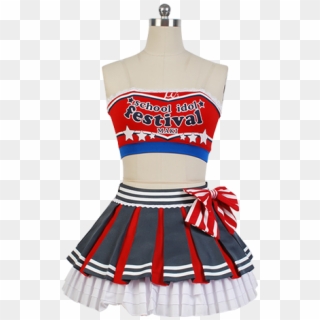 Lovelive Maki Nishikino Cheerleaders Uniform Cosplay - Love Live Cheer Outfit, HD Png Download