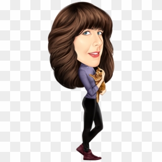 Kathy Caricature - Girl, HD Png Download
